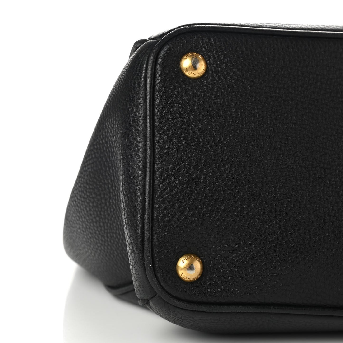 Vitello Daino Large Double Zip Tote Black