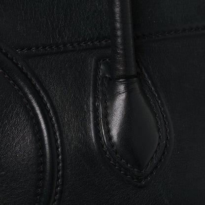 Celine Supple Calfskin Medium Phantom Luggage Black 10 of 12