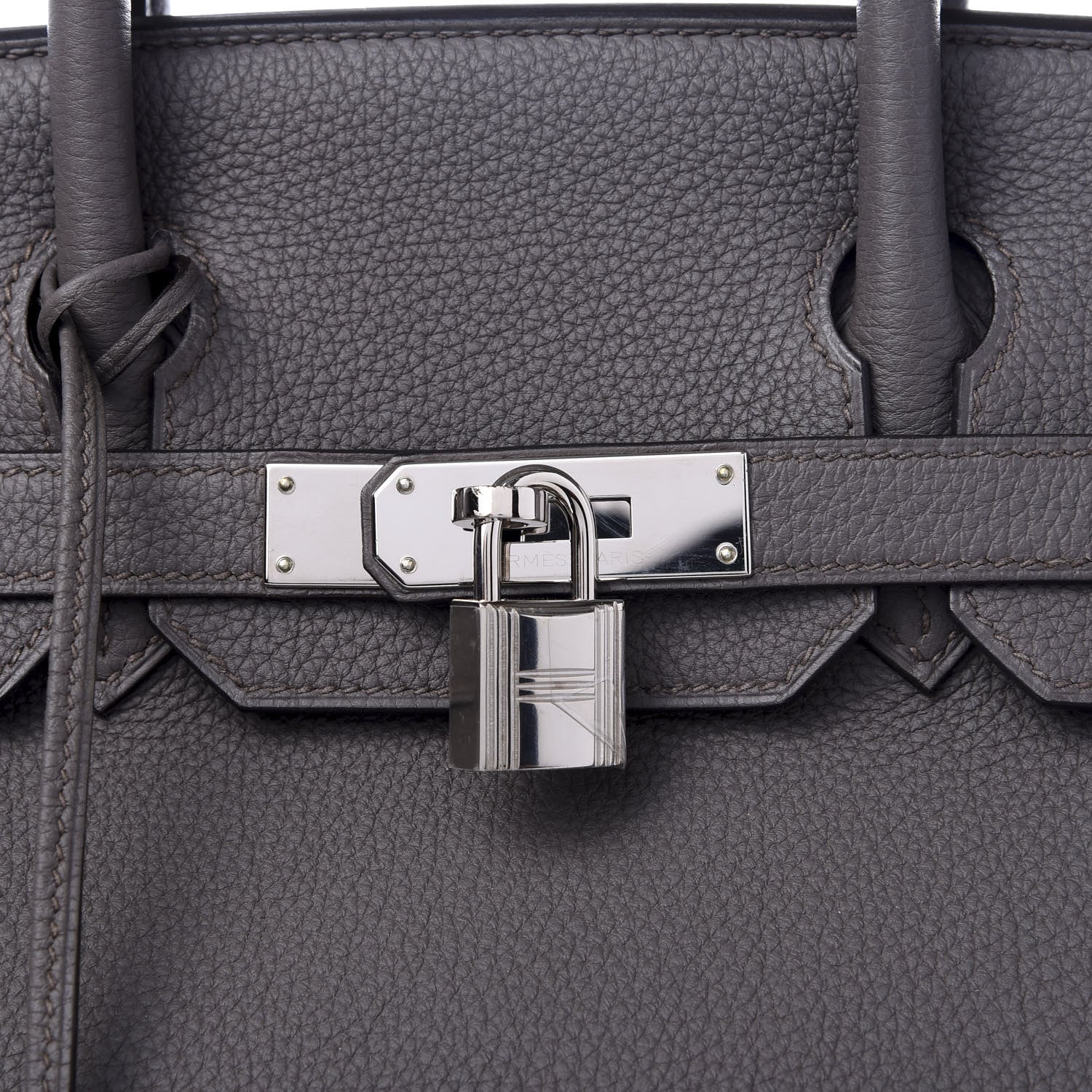 Hermes Togo Birkin 30 Etain 5 of 8