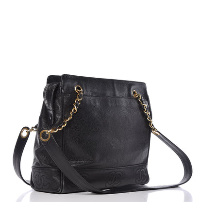 Chanel Caviar CC Shoulder Bag Black 3 of 14