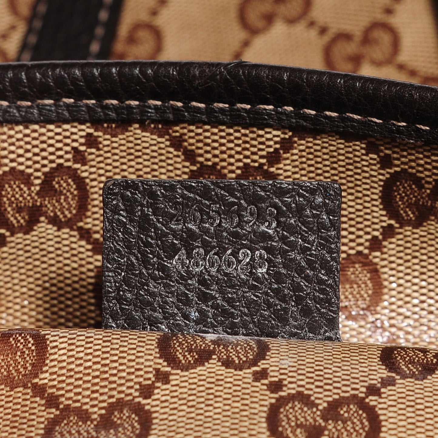 Crystal Monogram Joy Tote Dark Brown