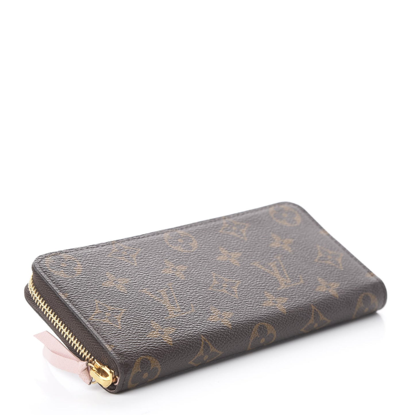 Monogram Clemence Wallet Rose Ballerine