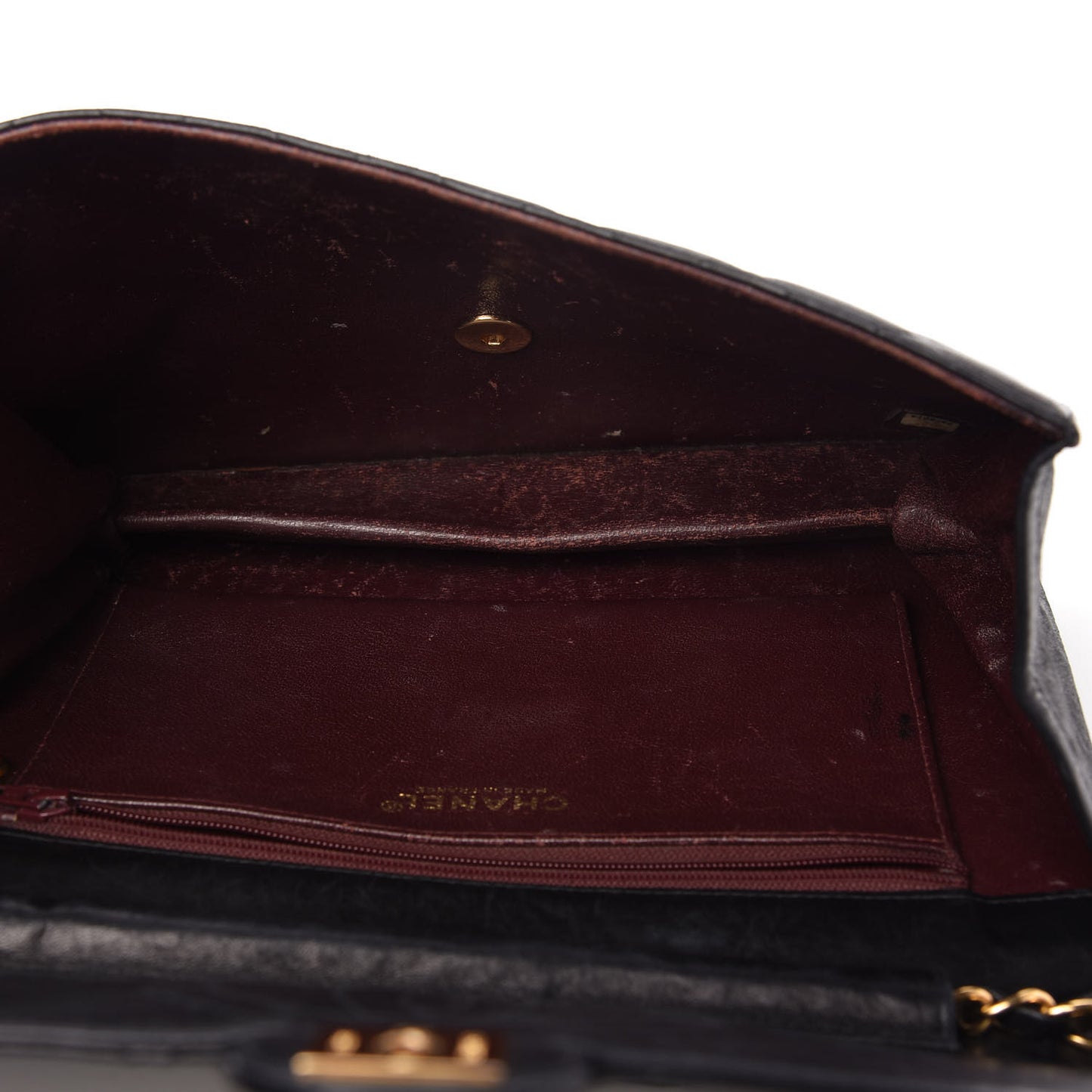 Lambskin Quilted Small Single Flap Bag Black