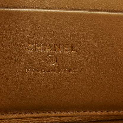 Chanel Lambskin Quilted Pearl Crush Small Vanity Case With Chain Black 6 of 10