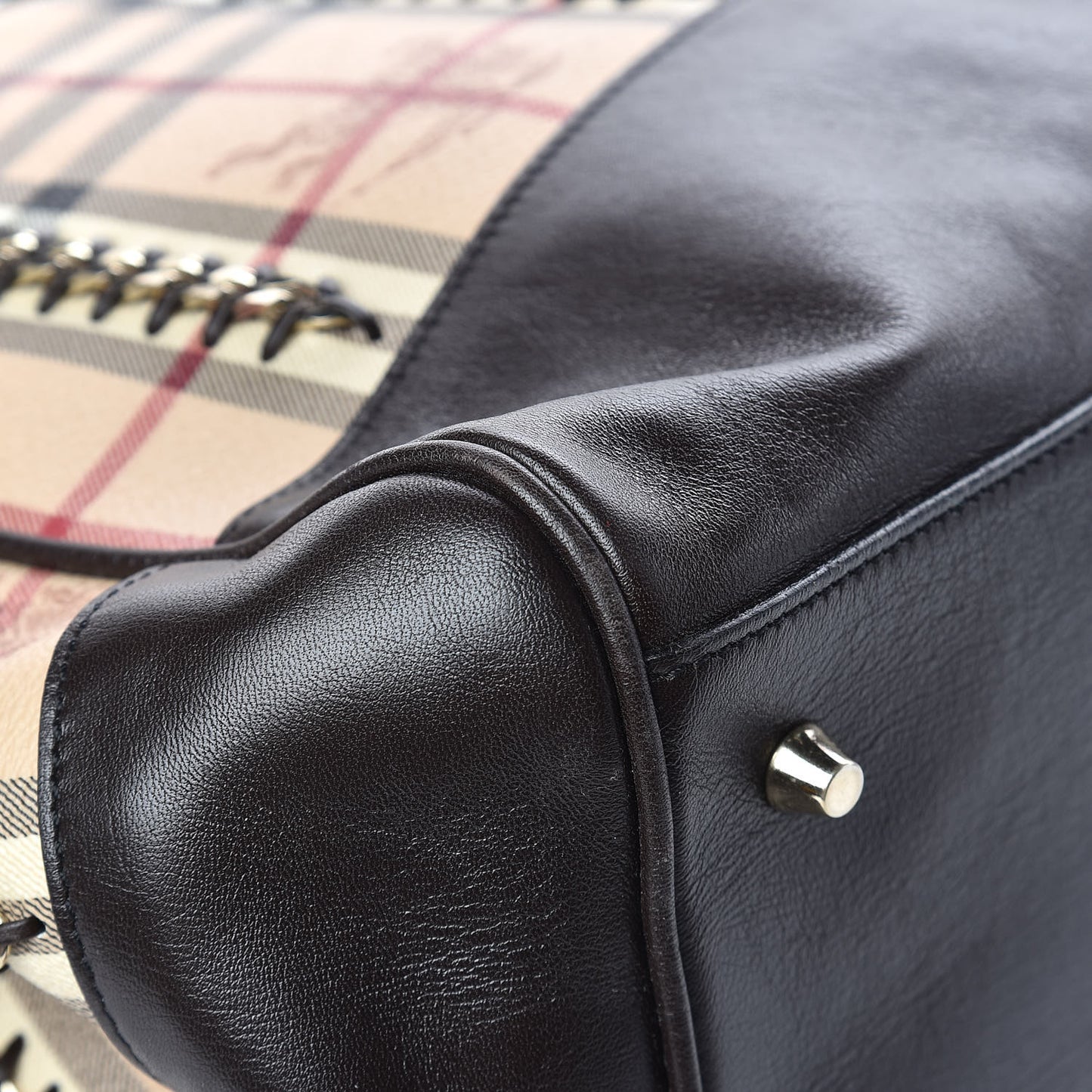 Haymarket Check Small Lawrence Tote Chocolate