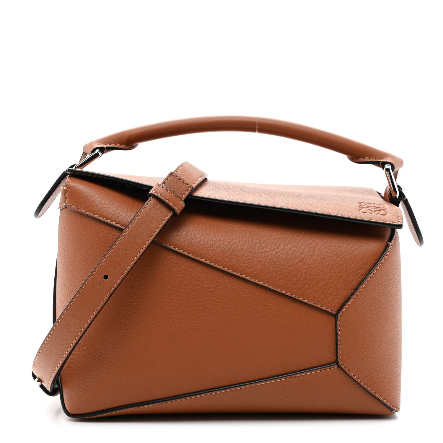 Loewe Calfskin Small Puzzle Edge Bag Tan 1 of 10