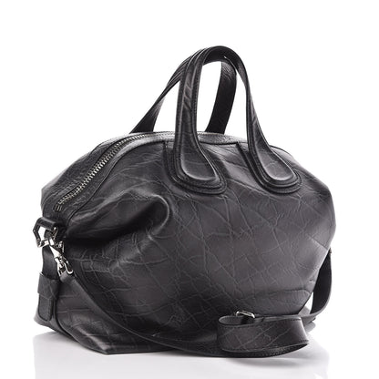 Givenchy Calfskin Elephant Embossed Medium Nightingale Black 3 of 13