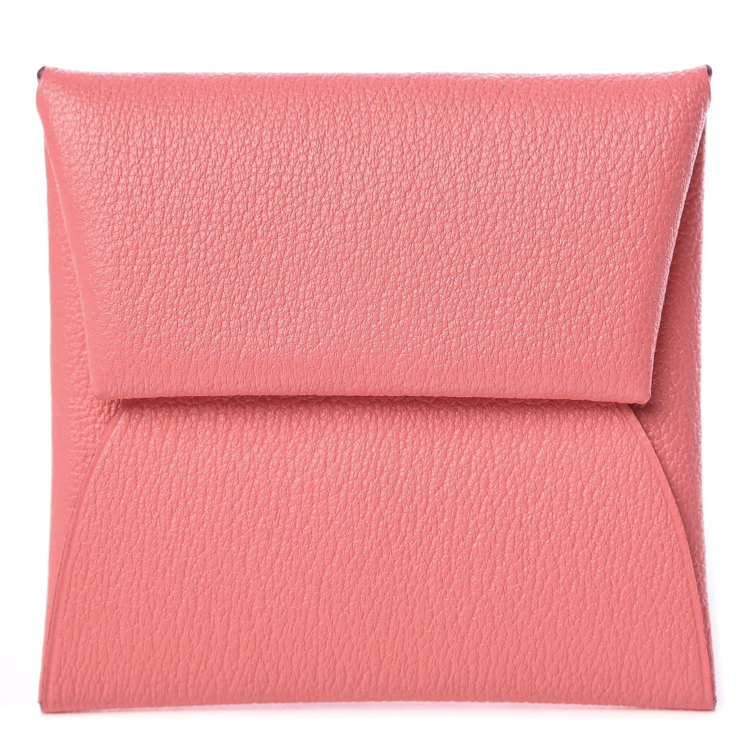 Hermes Chevre Mysore Bastia Coin Purse Rose Ete 1 of 8