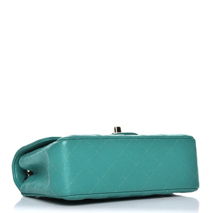 Chanel Caviar Quilted Mini Rectangular Flap Turquoise 4 of 8