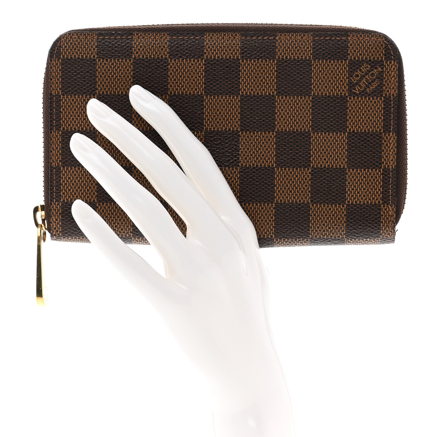 Louis Vuitton Damier Ebene Zippy Compact Wallet 2 of 6