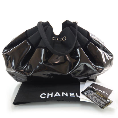 Chanel Vinyl Stretch Spirit Large Cabas Tote Black 3 of 9