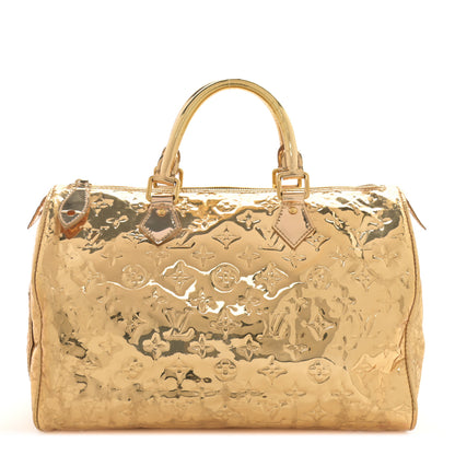 Louis Vuitton Monogram Miroir Speedy 35 Gold 1 of 14