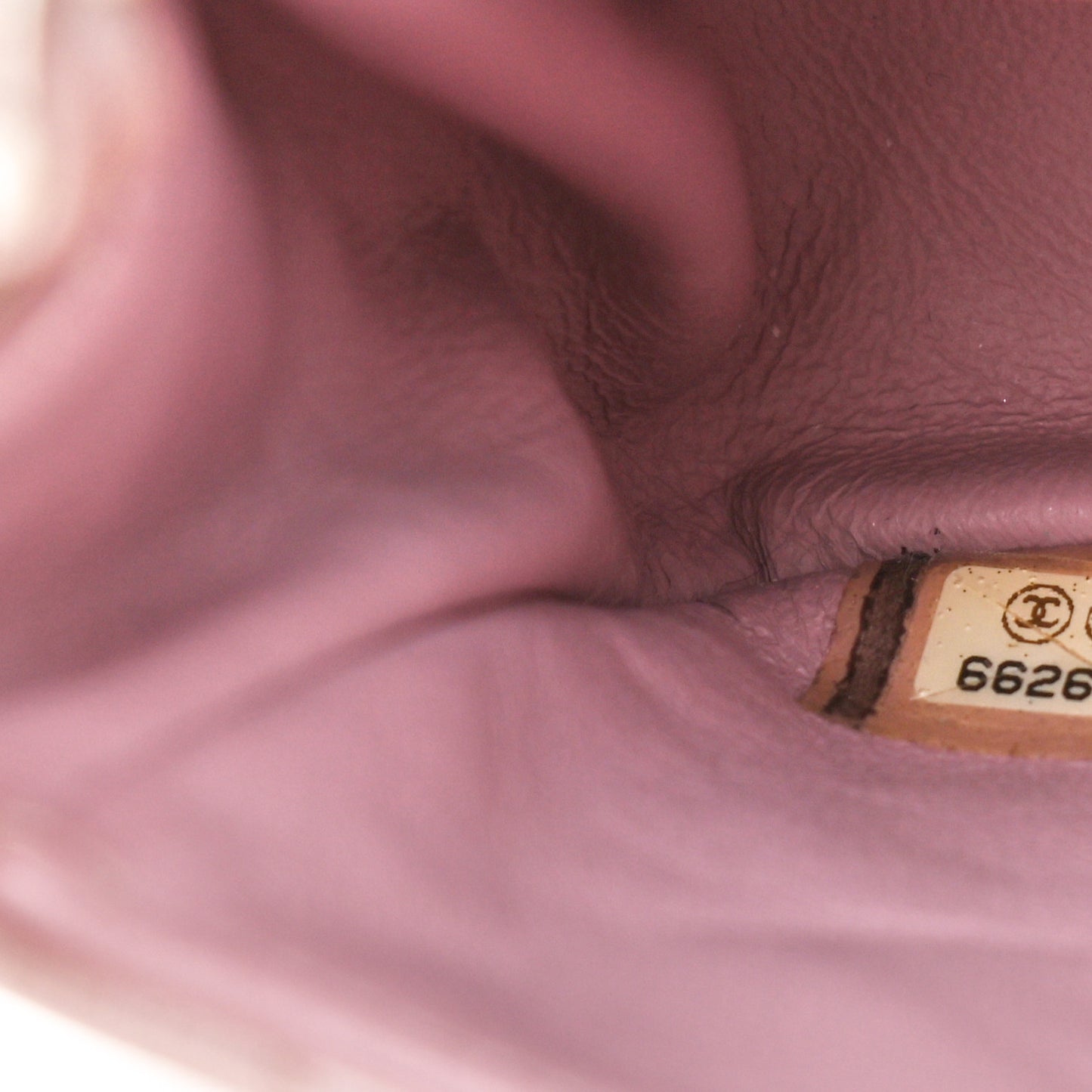 Metallic Lambskin Quilted Extra Mini Rectangular Flap Pink