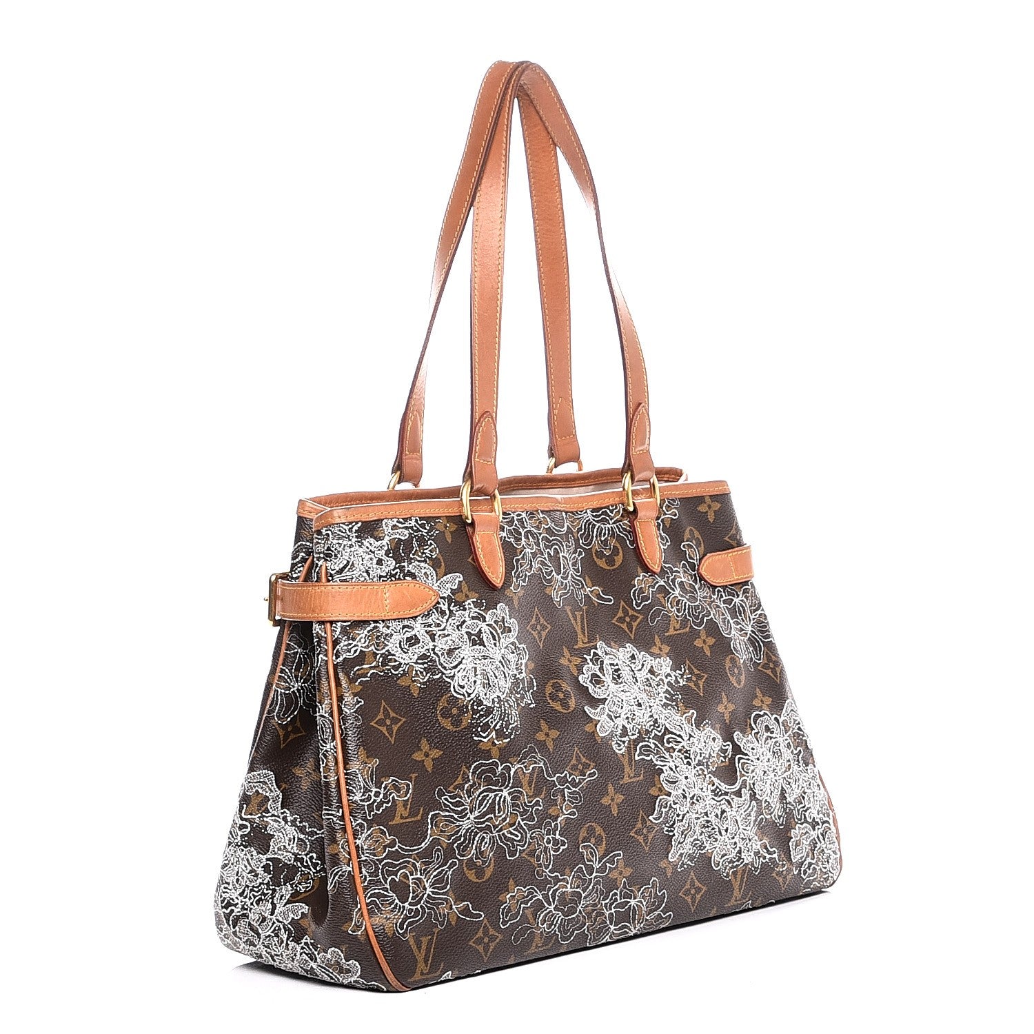 Louis Vuitton Monogram Dentelle Batignolles Horizontal Silver 3 of 14