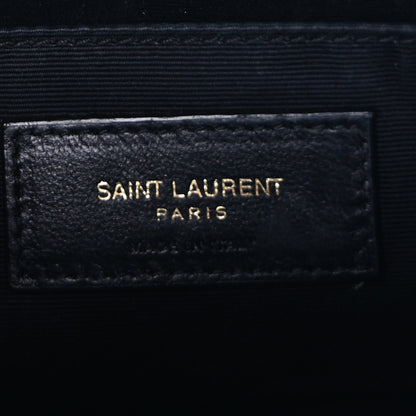 Saint Laurent Calfskin Matelasse Monogram Lou Camera Bag  Black 5 of 8