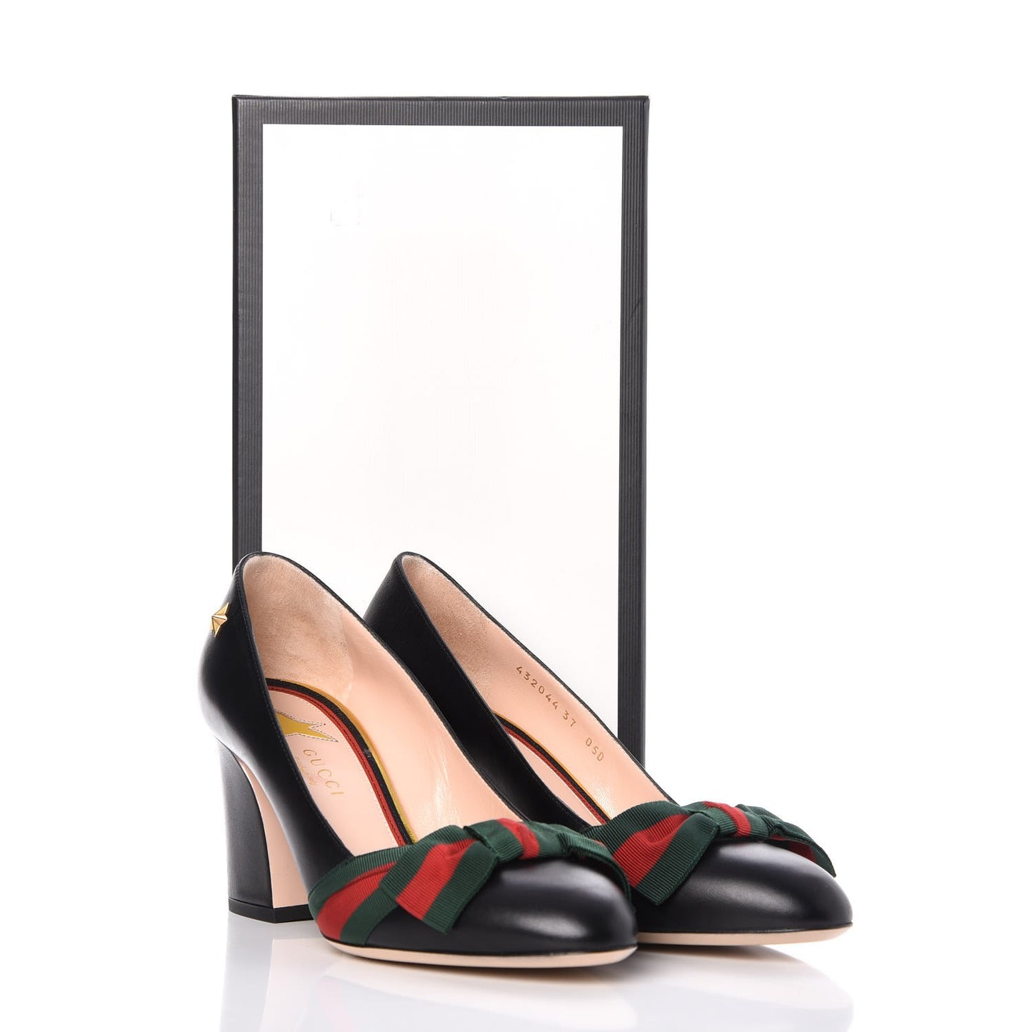 Calfkin Web Bow Pumps 37 Black