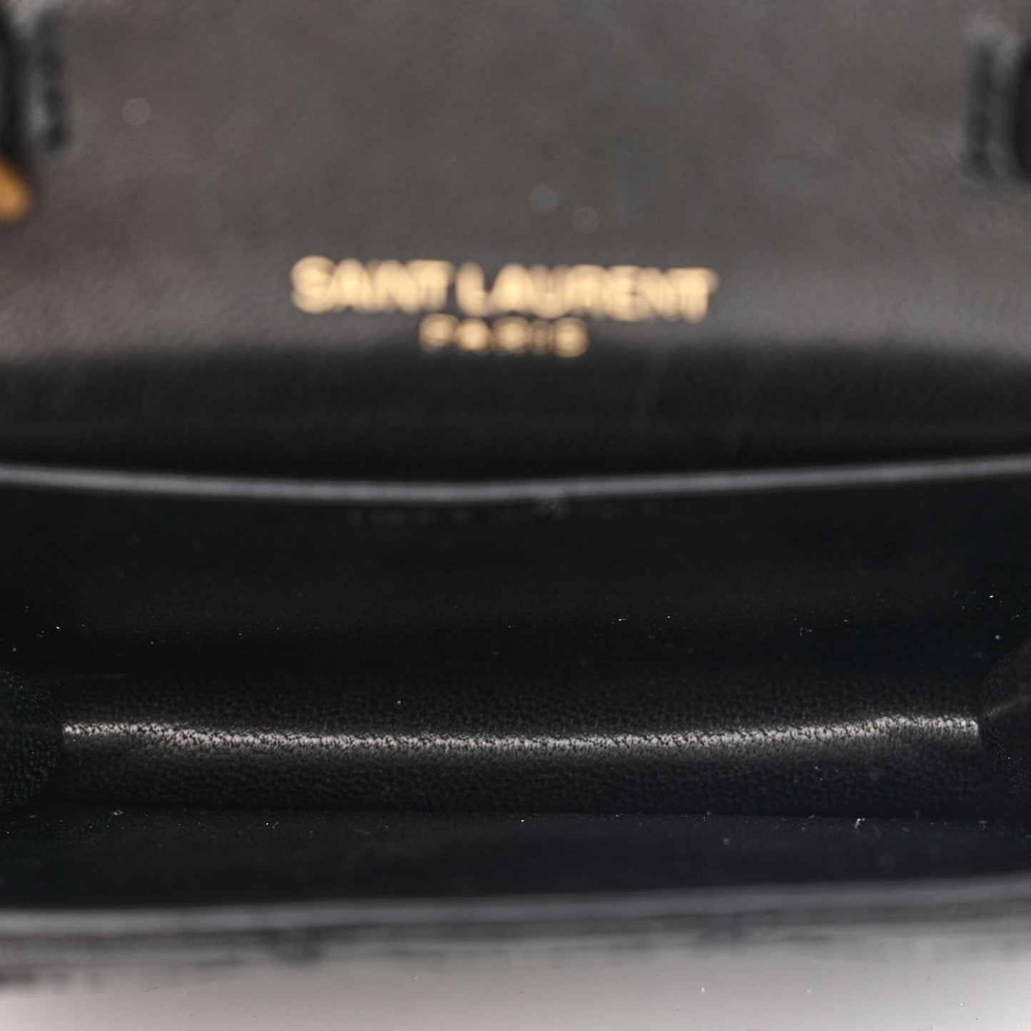 Lambskin Quilted Micro Gaby Bag Black
