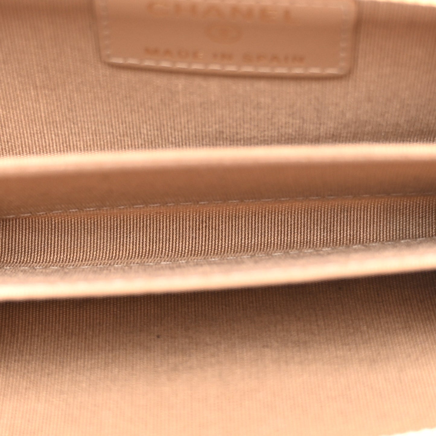 Caviar Quilted Boy Zip Around Coin Purse Wallet Beige