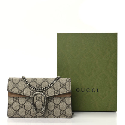 Gucci GG Supreme Monogram Super Mini Dionysus Shoulder Bag Taupe 9 of 9
