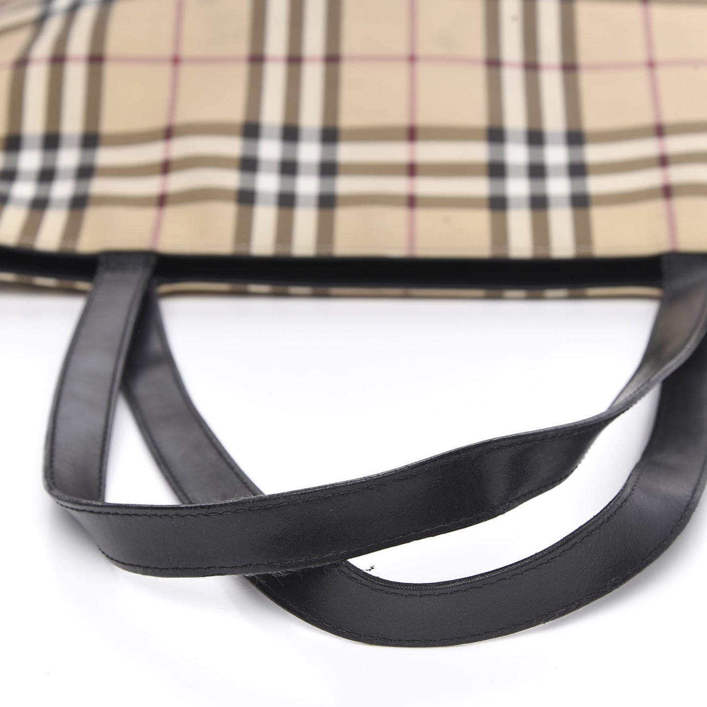 House Check Tote Black