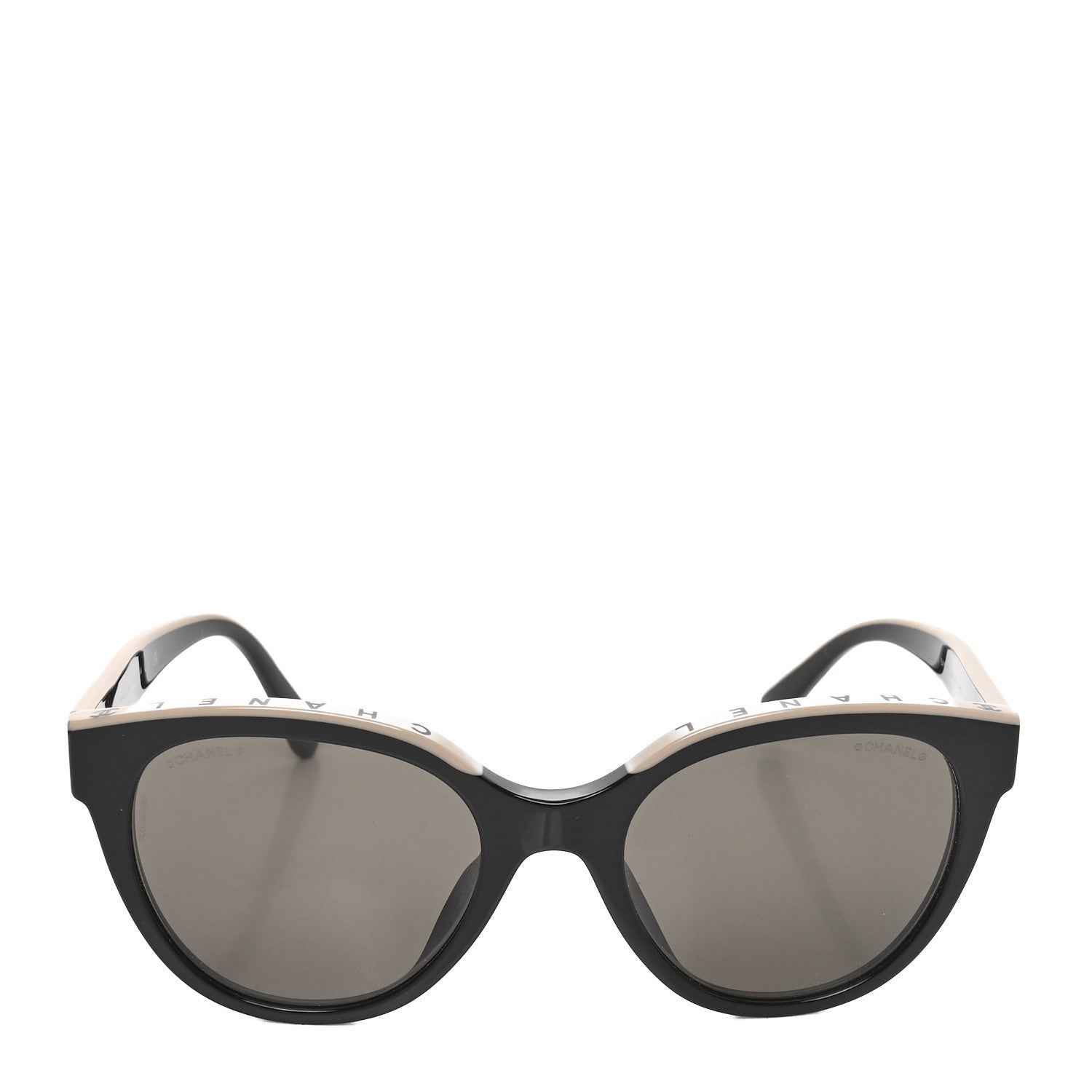 Chanel Acetate CC Butterfly Sunglasses 5414-A Black Beige 2 of 7