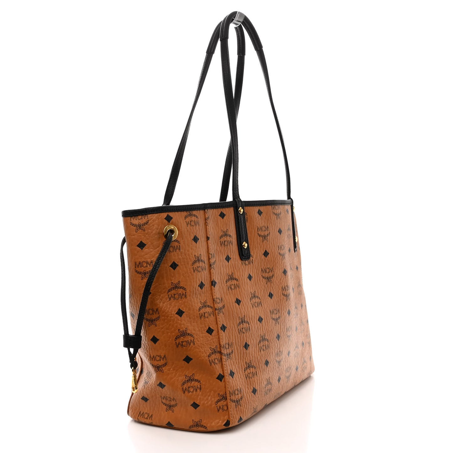 Visetos Medium Project Reversible Shopper Tote Cognac