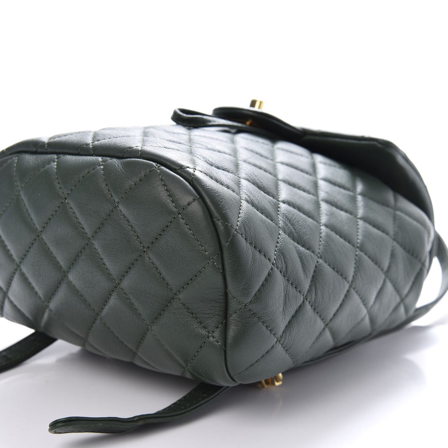 Lambskin Quilted Mini Urban Spirit Backpack Dark Green