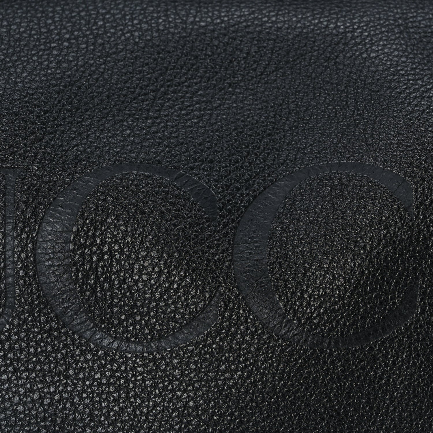 Gucci Pebbled Calfskin Large Logo Tote Black 6 of 8