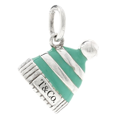 Tiffany Sterling Silver Enamel Winter Hat Charm Blue 3 of 3