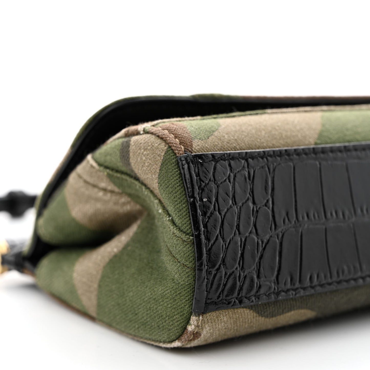 Cotton Crocodile Embossed Camouflage Patchwork Sicily Multicolor