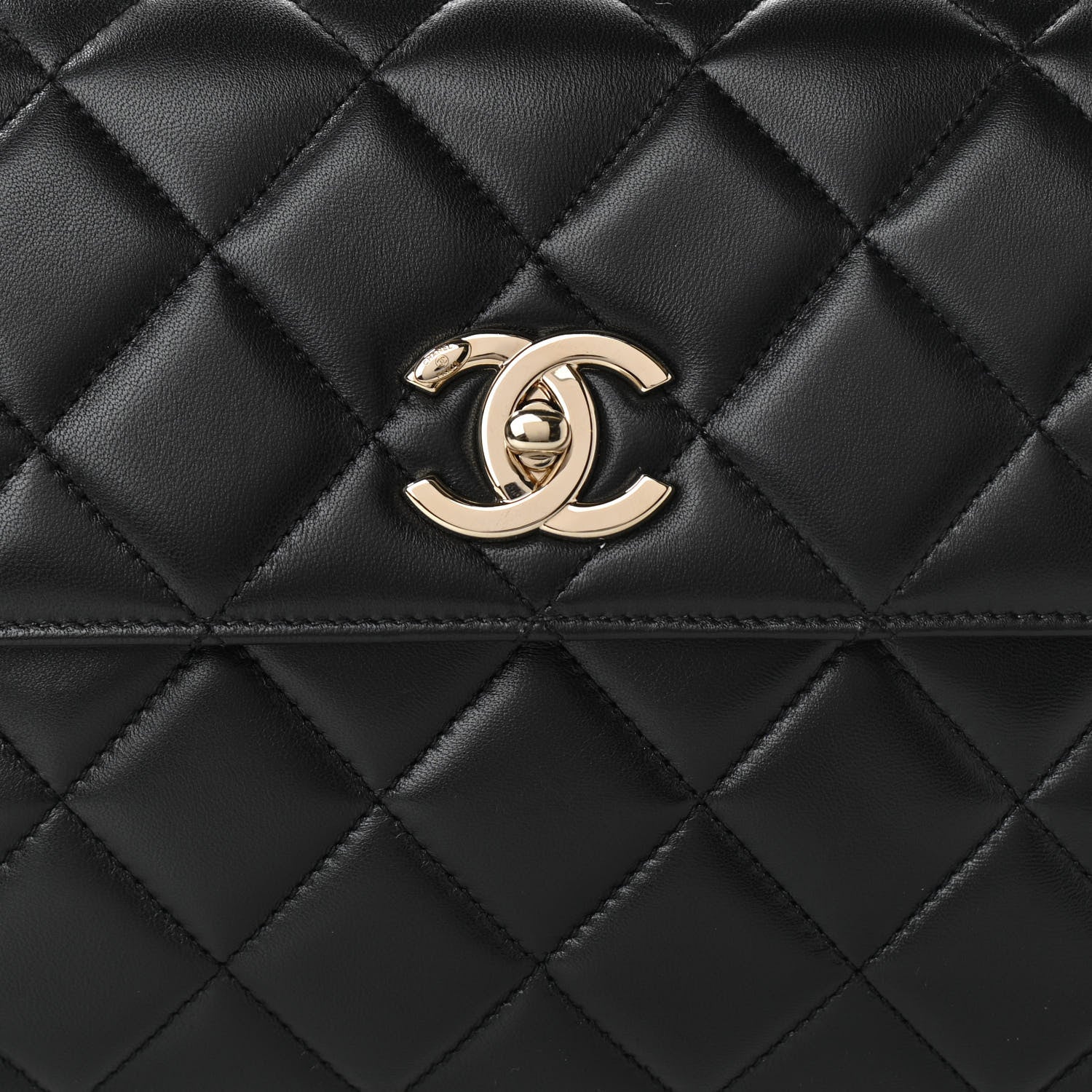 Chanel Lambskin Quilted Small Trendy CC Dual Handle Flap Bag Black 7 of 9