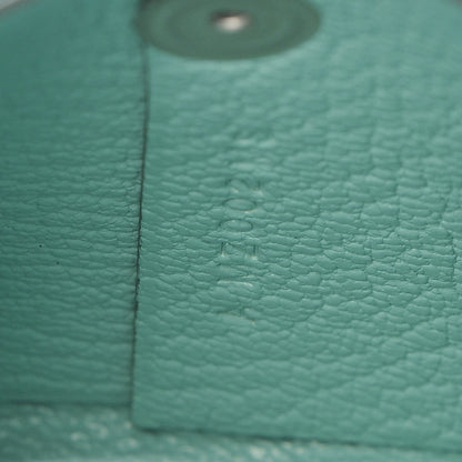 Hermes Chevre Mysore Bastia Coin Purse Aqua 7 of 8