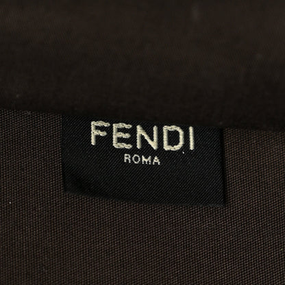 Fendi Canvas Vitello King Logo Embroidered Medium Sunshine Shopper Tote Grezzo Ghianda 6 of 7