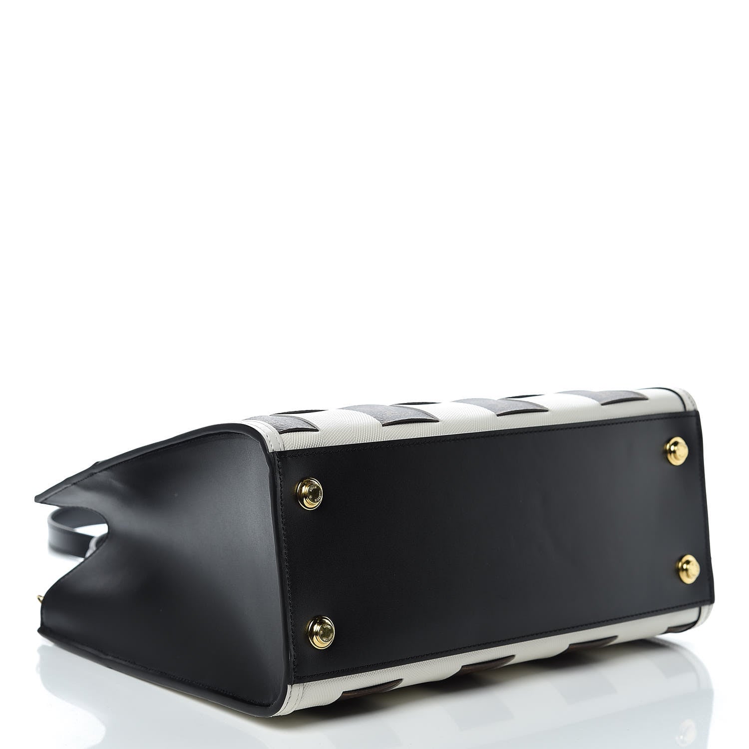 Louis Vuitton Calfskin Monogram Damier Tressage City Steamer MM Creme 5 of 11