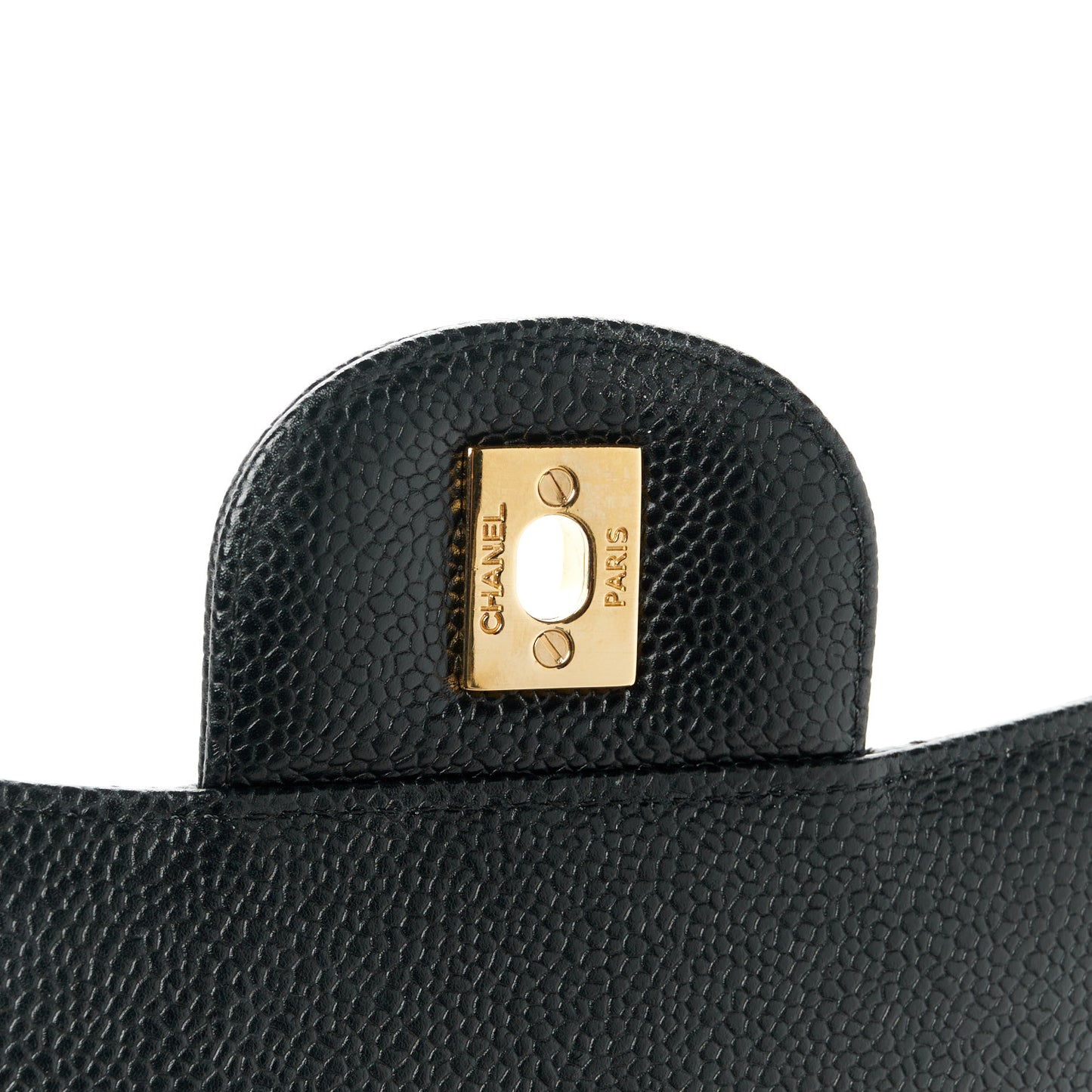 Caviar Quilted Maxi Double Flap Black