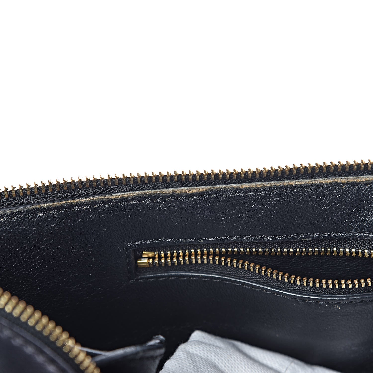 Celine Smooth Calfskin Medium Bi-Color Edge Shoulder Bag Black Cream 13 of 15