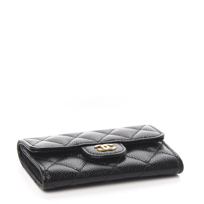 Chanel Caviar Quilted Flap Card Holder Black 4 of 9
