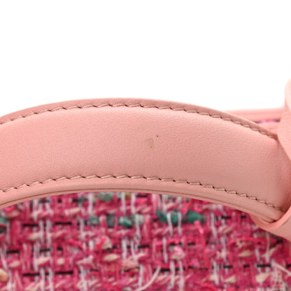 Chanel Tweed Quilted Medium CC Filigree Vanity Case Pink 11 of 11