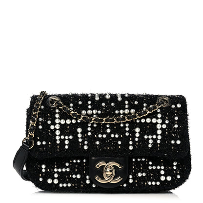 Chanel Tweed Pearl Small Cosmos Flap Black 1 of 11