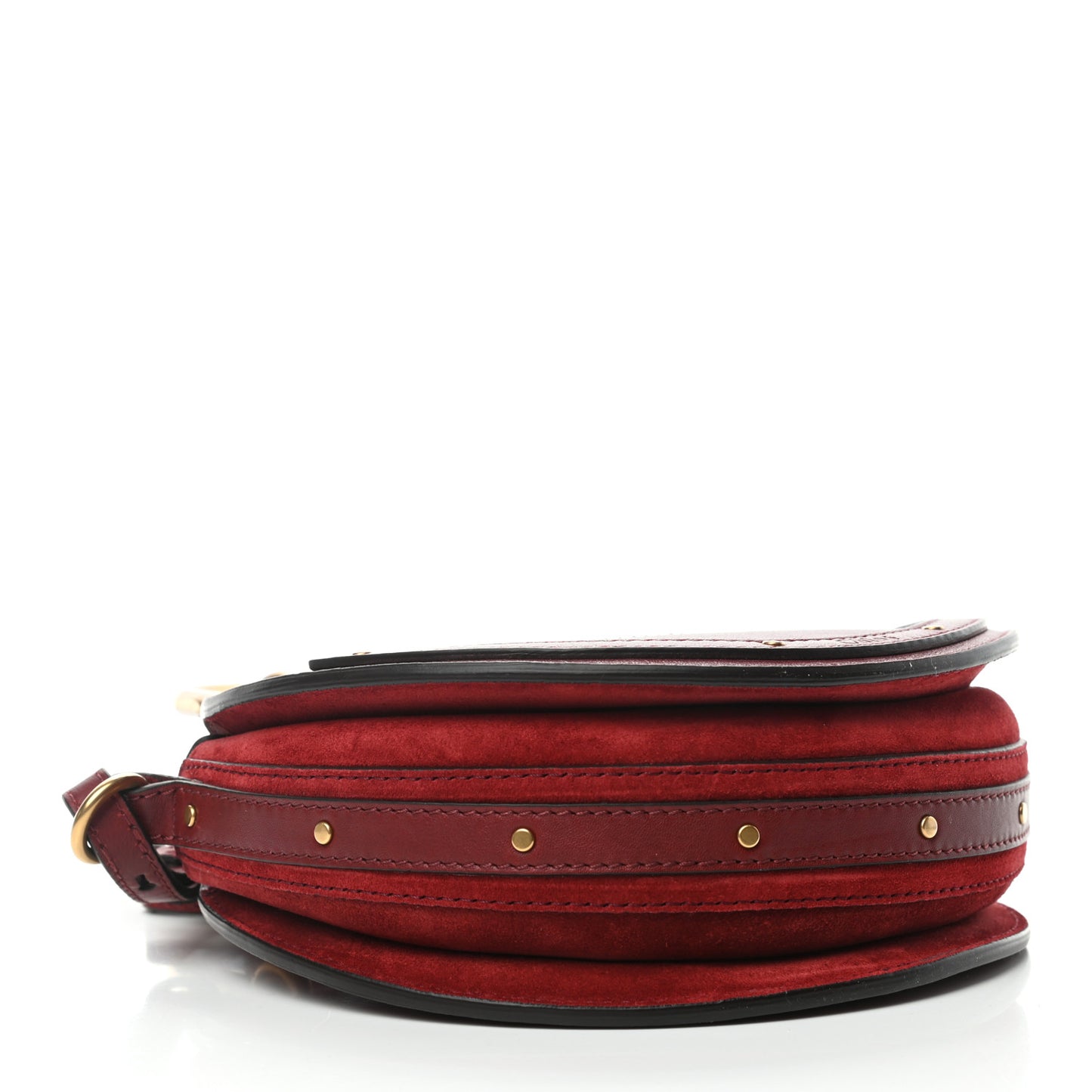 Calfskin Suede Small Pixie Bag Sienna Red
