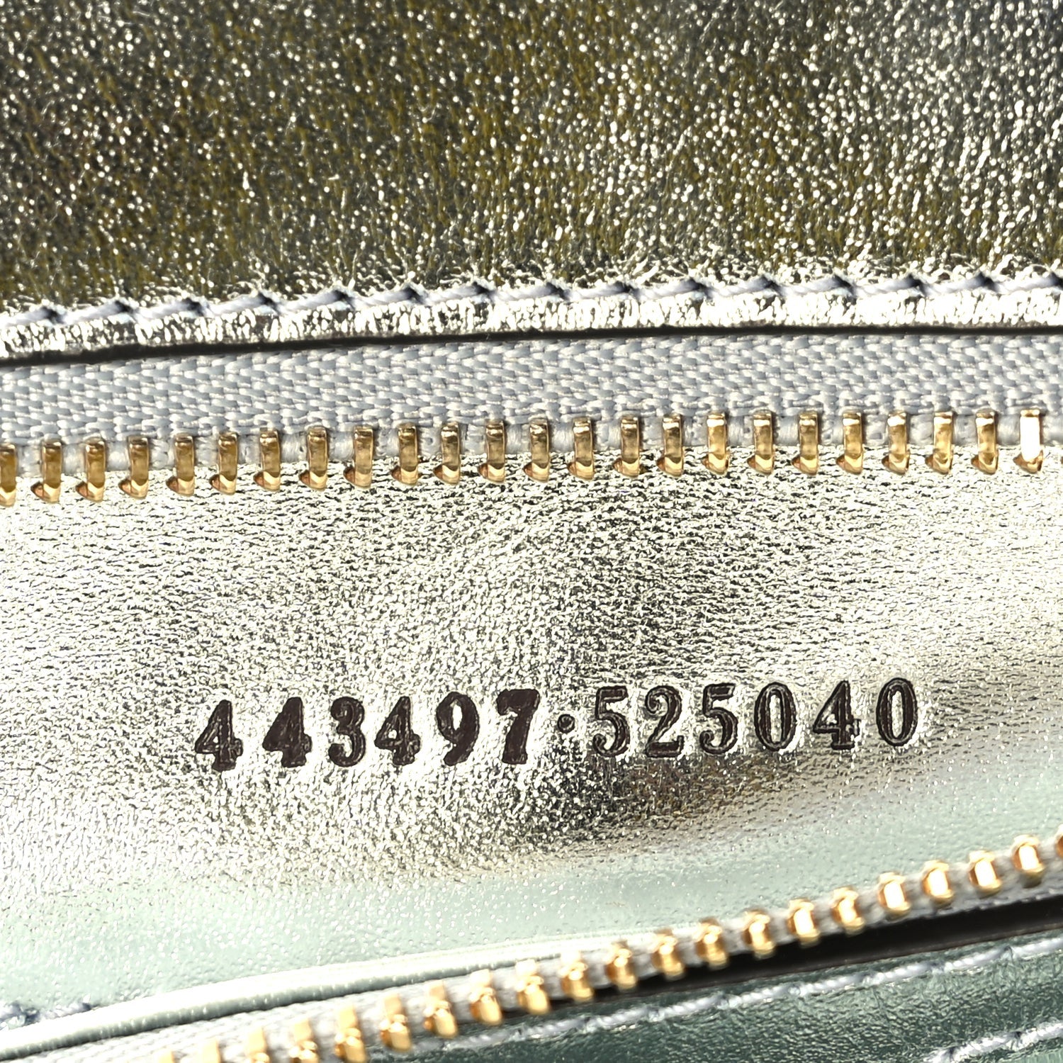 Gucci Iridescent Nappa Chevron Matelasse Small GG Marmont Shoulder Bag Iridescent Salvy Green 5 of 9