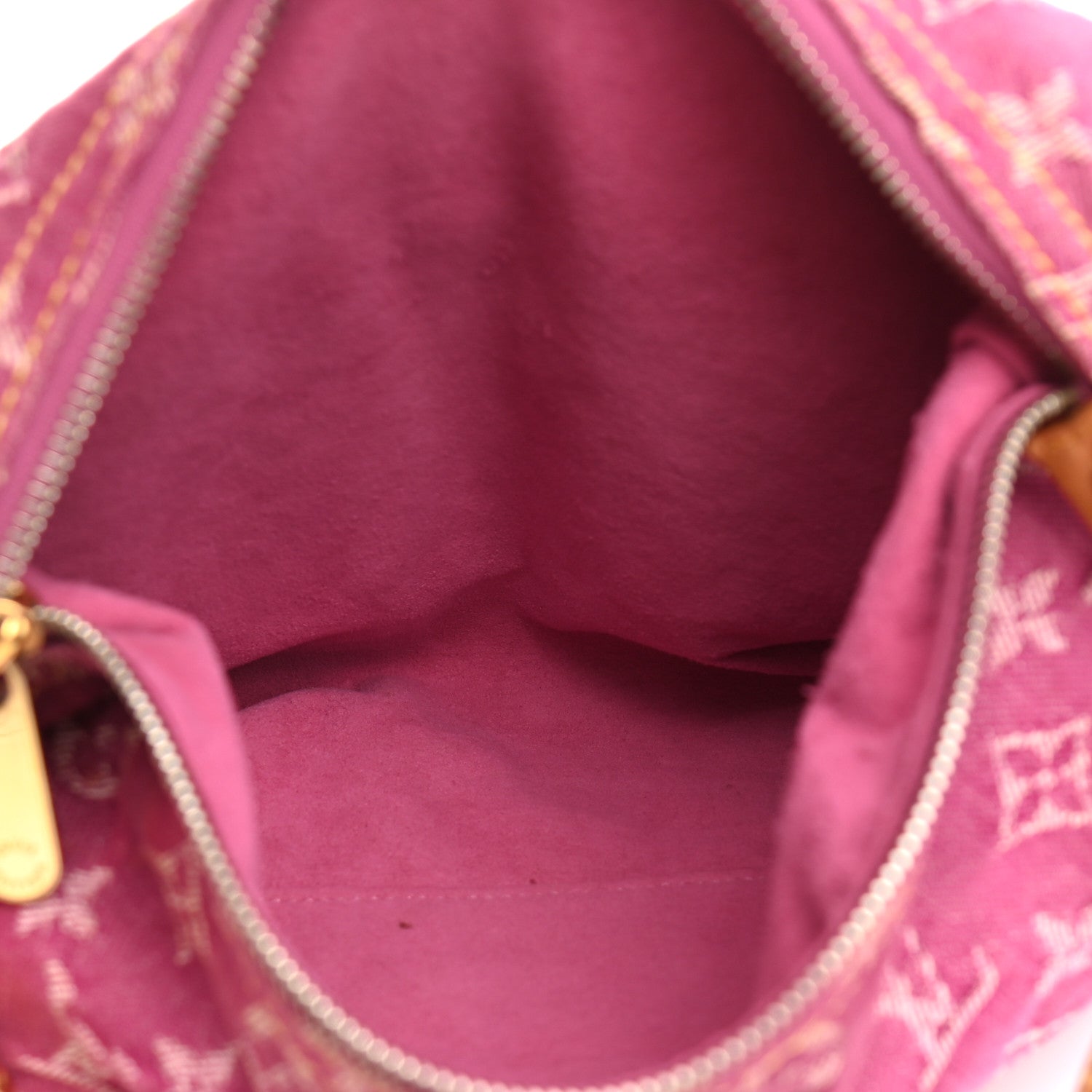 Louis Vuitton Denim Baggy PM Fuchsia 8 of 25