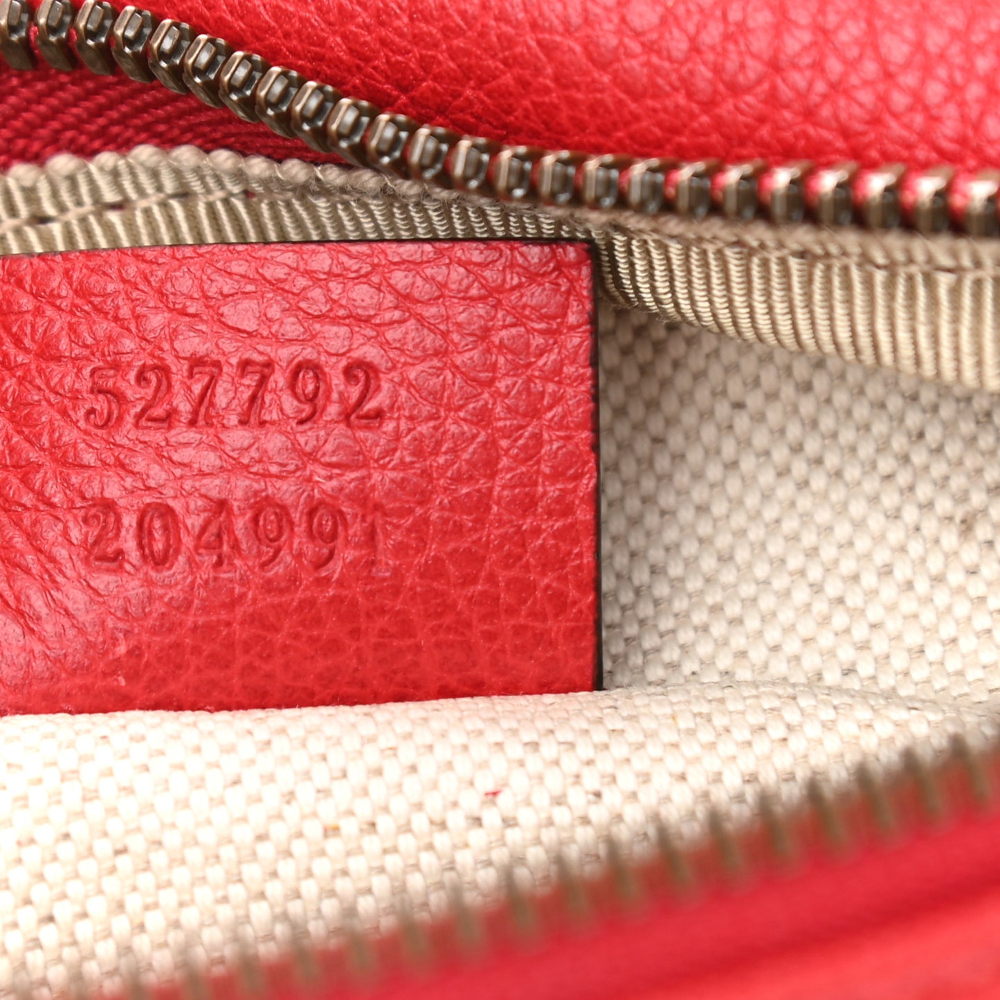 Grained Calfskin Small Logo Belt Bag Hibiscus Red