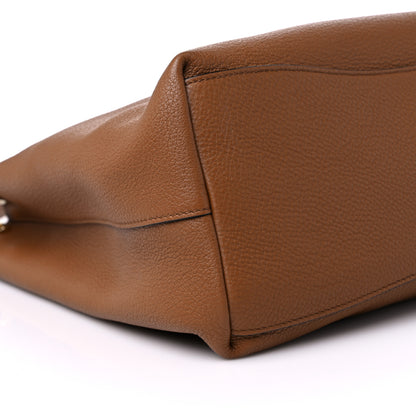 Prada Vitello Phenix Embossed Logo Hobo Cannella 7 of 9