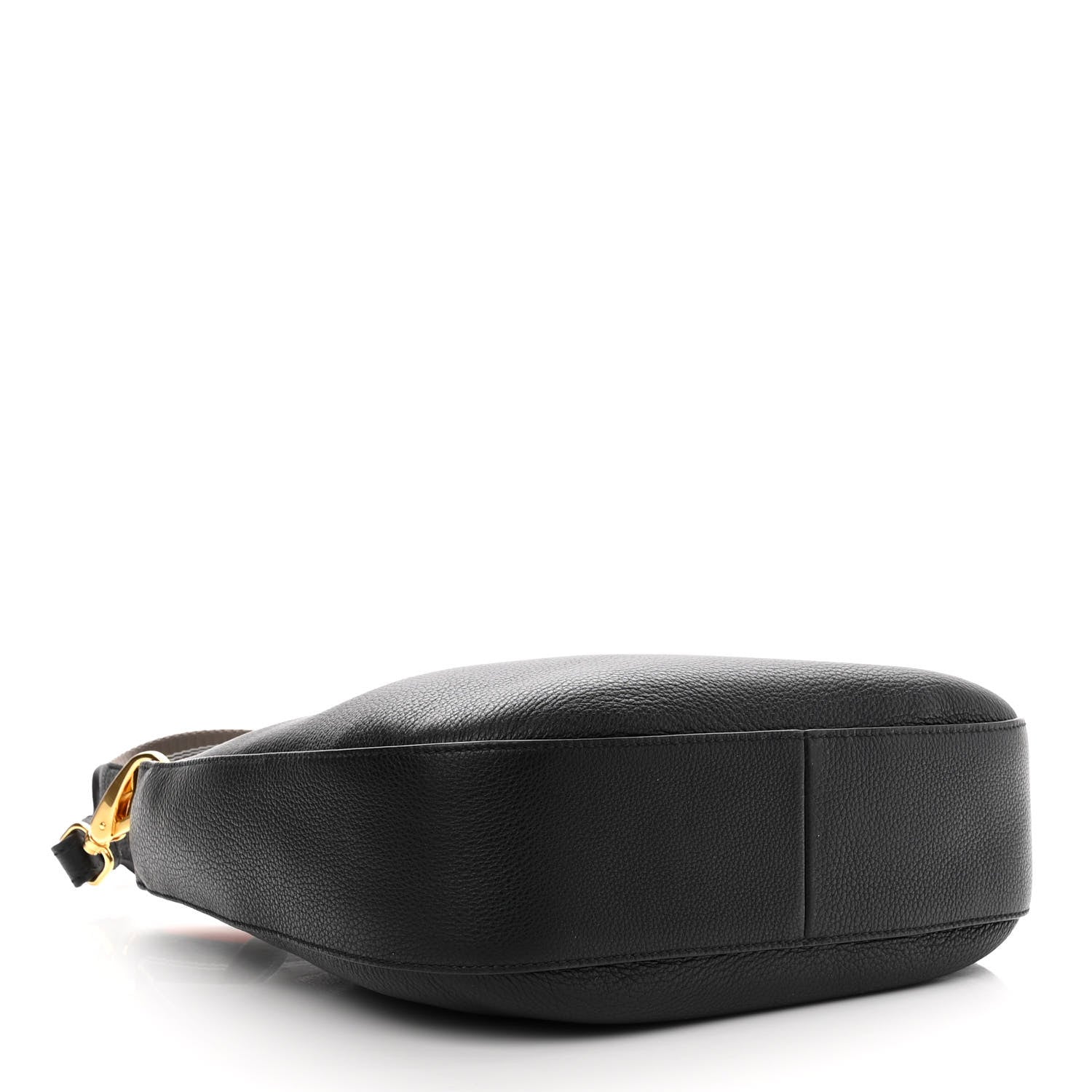 Prada Vitello Phenix Zippered Messenger Hobo Black 4 of 10