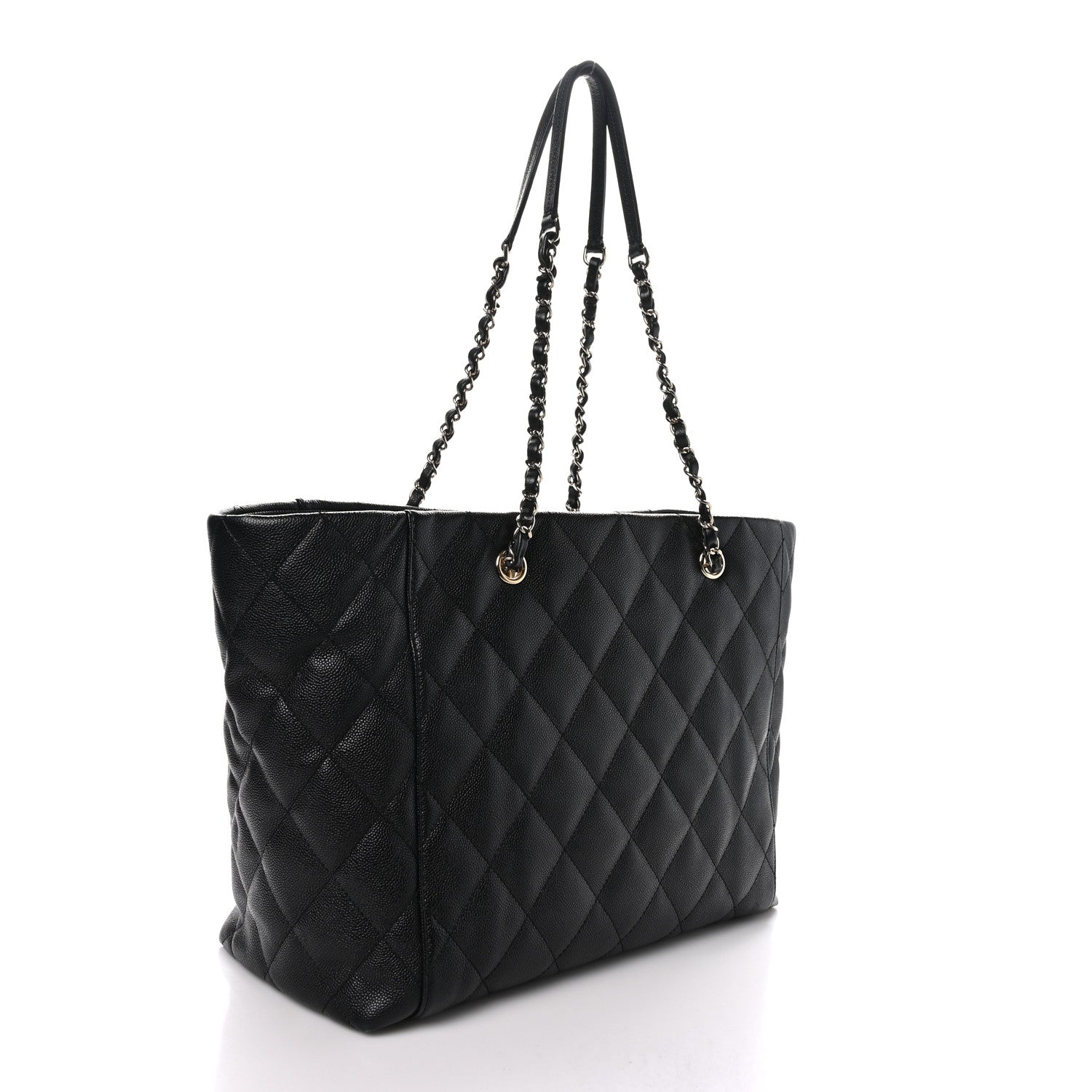Chanel Caviar Quilted Large Shopping Tote Black 3 of 11