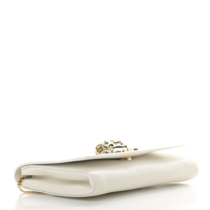 Versace Calfskin Palazzo Chain Evening Bag White 4 of 12