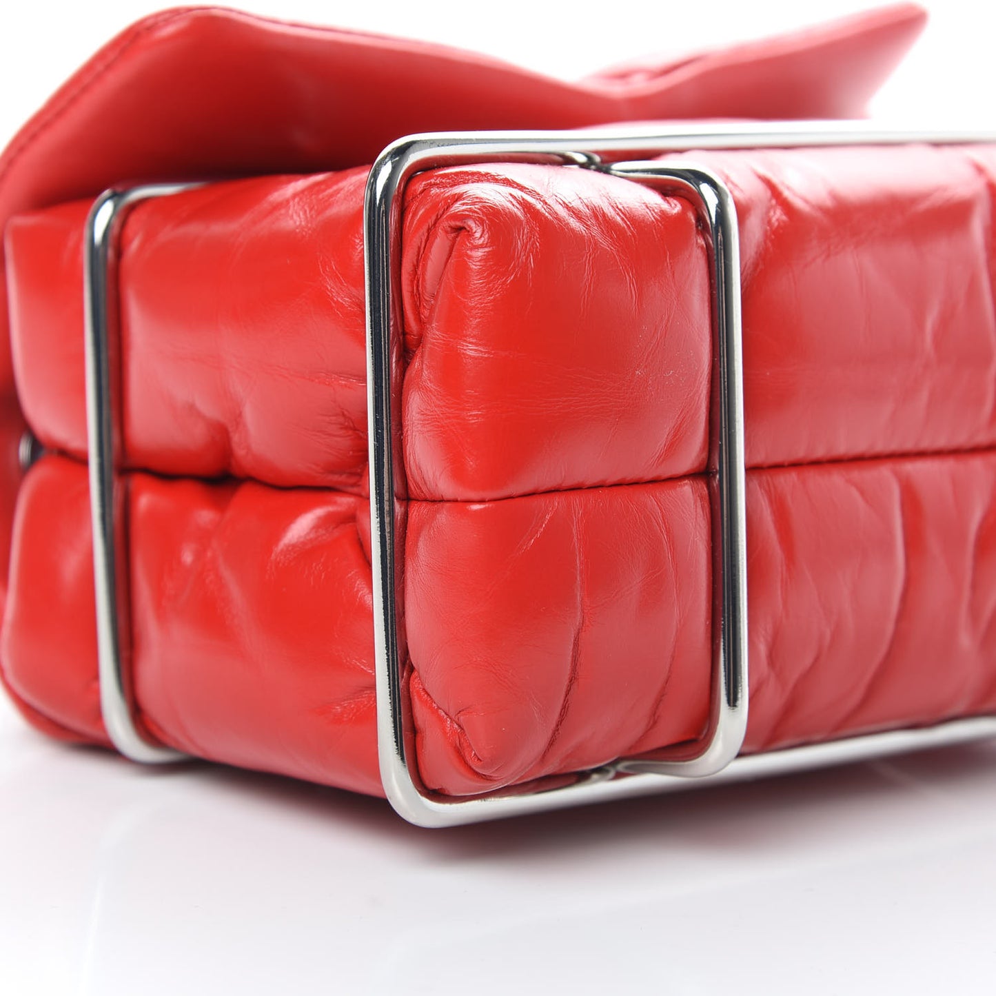 Calfskin Quilted Halo Xbody Bag Red