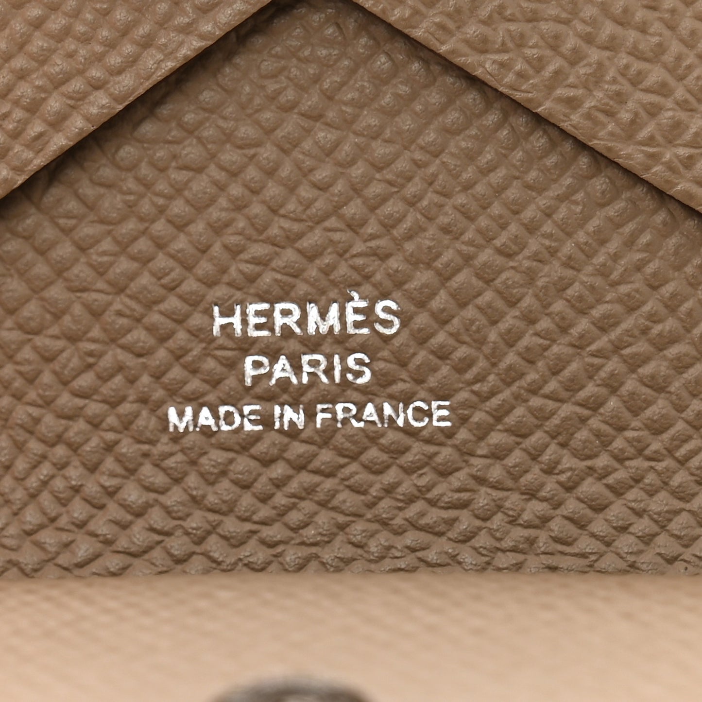 Epsom Calvi Duo Card Case Etoupe