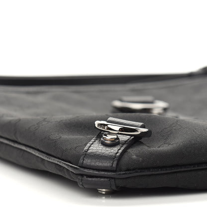 Gucci Nylon Monogram Abbey Messenger Bag Black 7 of 8